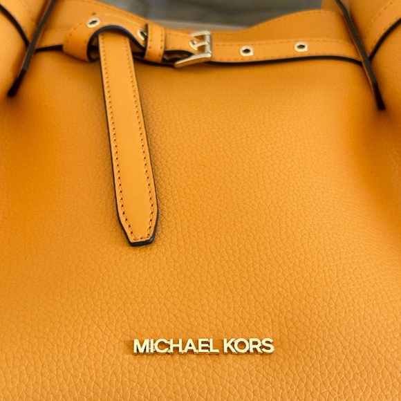 Michael Kors Large Emilia Shoulder Handbag & Wallet set NWT honeycomb - Picture 8 of 13